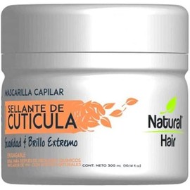 Naprolab Natural Hair Mask Cuticle Sealer Mascarilla Capilar Sellante de Cuticula Suavidad y Brillo Externo Enjuagable 10.14oz-300ml
