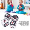 4pcs Baby Cloth Blocks Toy Letters Animals Learning Black White