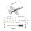 sourcing map Plunger Latches Spring-Loaded Stainless Steel 6mm Dia Head