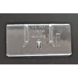 TRION Lot of 100 Trion Clear Plastic Pressure Sensitive Label Holder for Slatwall Hook