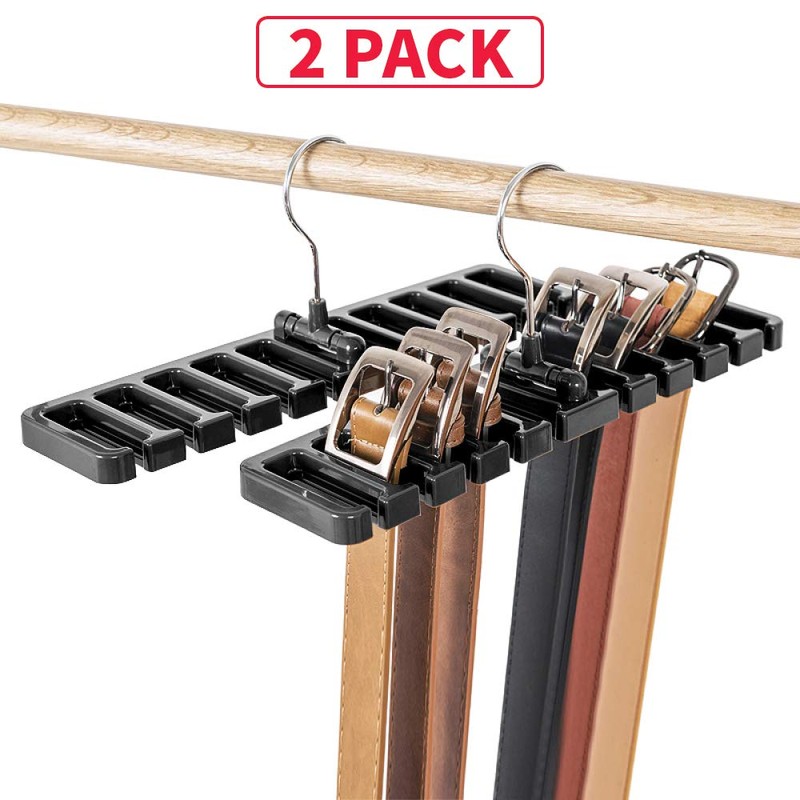 DIOMMELL 2 PCS Belts Rack, Storage Organizer, Hanger, Holder -