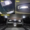 Bllatta 16pcs White 6000K LED Interior Light Kit for Dodge