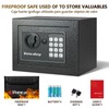 【Voncabay Mini Safe】0.23 Cubic Feet of Compact Security! 6.5"D x