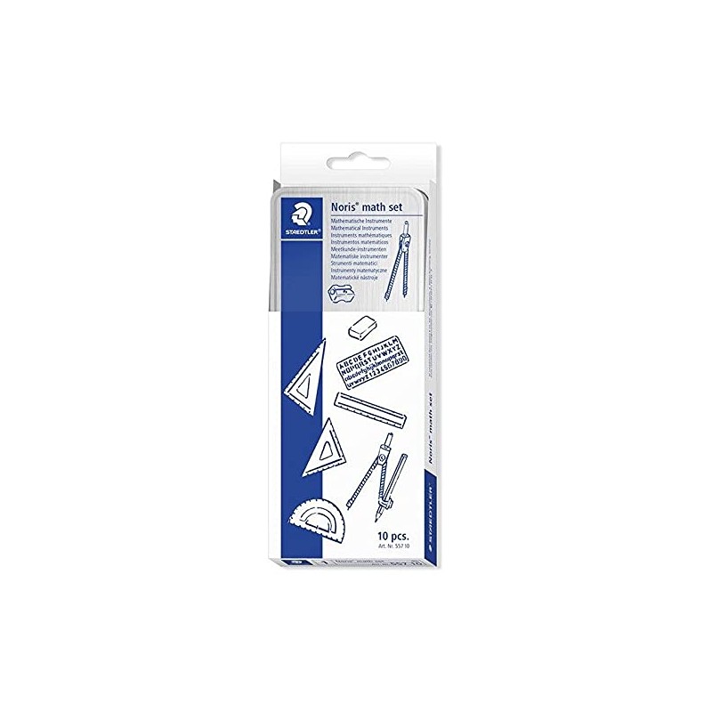 Staedtler Noris Club Mathematical Instruments Compass Set, School Compass, Mathematics