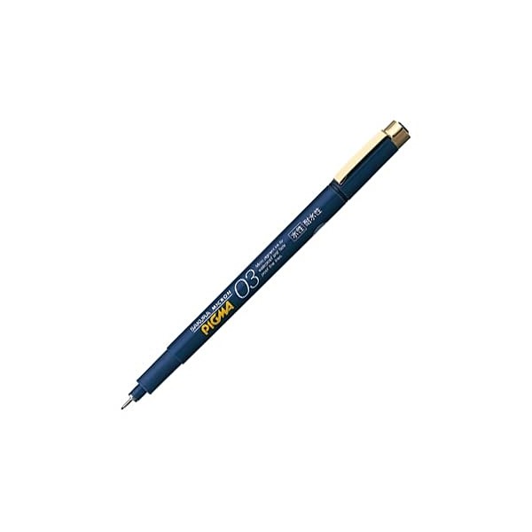 Sakura Crepas Water Based Markers, Pigma, 0.3mm, Black, ESDK03#49, Set