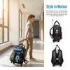Egchescebo Kids Rolling Backpack for Boys Space Shuttle Luggage with