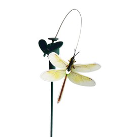 Solar Yard Stake Fluttering Insects, Solar or Battery Powered (Dragonfly)