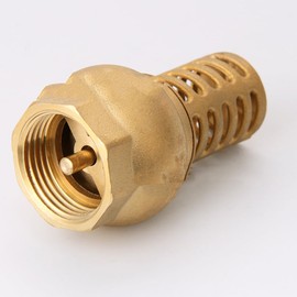 Brass Bottom Valve Non Return Check Valve One-Way Vertical Foot Valve Suitable for Connection to Water, Oil, Steam(DN40)