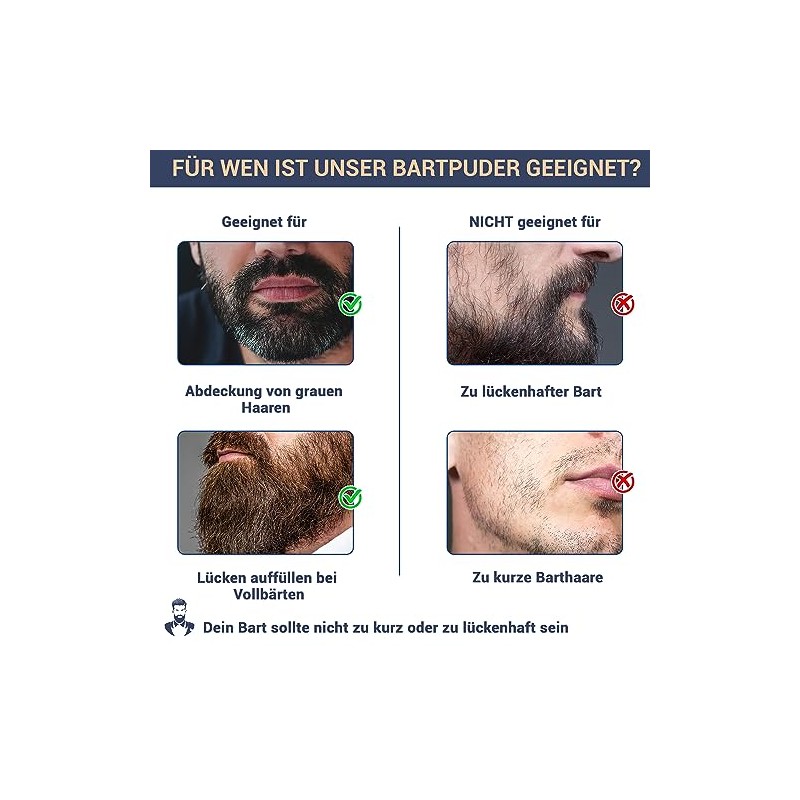 Take Hair Beard Dye, 100% Waterproof, 4 g Beard Powder