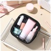 PACKOVE Mini Clear Makeup Bag with Zipper Closure Compact Travel