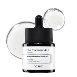 COSRX Niacinamide 15% Face Serum, Reduces Enlarged Pores, Soothes Redness, Corrective Treatment of Discolouration, 20 ml, Not Tested on Animals, Korean Skincare