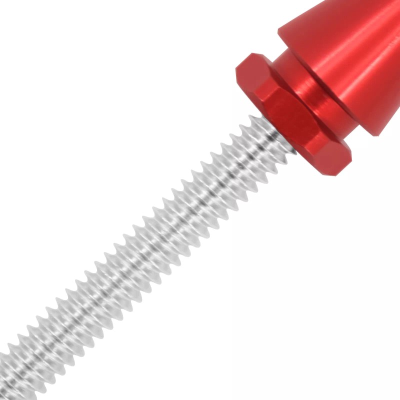 YHMTIVTU Red Windshield Trims Bolts Spike Screws Kit Fit For