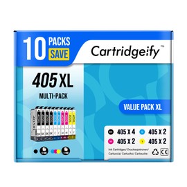 Cartridgeify Pack of 10 405 XL Printer Cartridges Compatible with Epson 405 405XL Cartridges Multipack for Workforce Pro WF-4820DWF WF-4830DTWF WF-3820DWF, Workforce WF-7310DTW WF-7830DTWF WF-7840DTWF