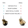 DasMarine 4-Pack 2-inch Antique Copper Ball Caster with 5/16" x