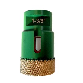 JDK Arix Diamond Core Drill Bit, Green, 1-3/8 Inch, Segment Design for Quartz, Porcelain, Marble