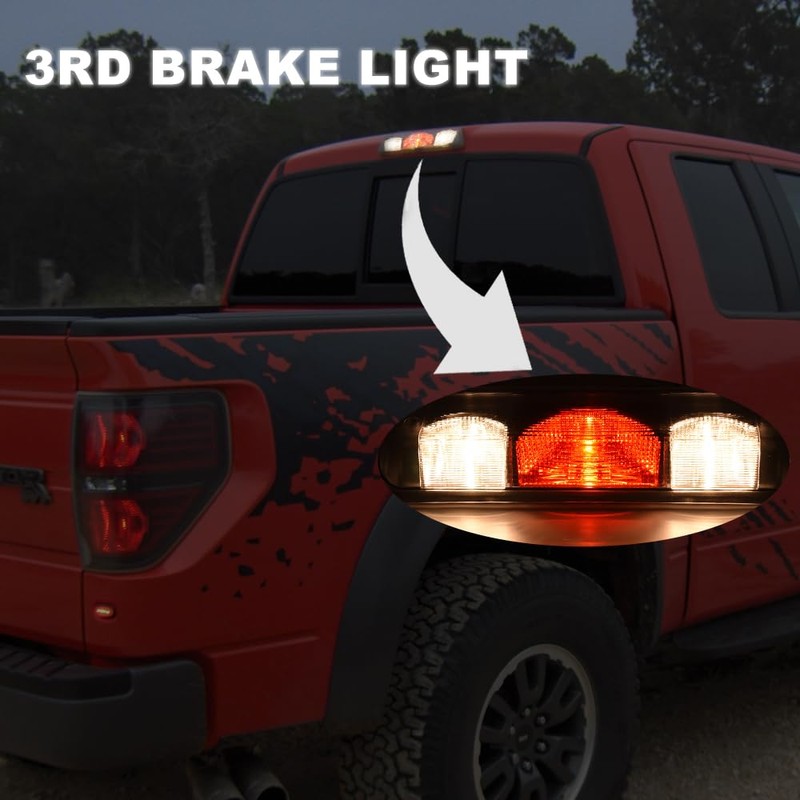 GRAND ORANGE Third Brake Light Compatible with Ford F150 2004
