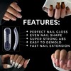 MGART Dual Nail Forms UNIVERSAL SQUARE Extension Structure Poly nail