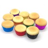 Mombake Standard Rose Gold Foil Cupcake Cases Liners Muffin Baking