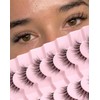 Pestañas Postizas Wispy De Aspecto Natural, Suaves Y Esponjosas, De