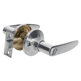 Hermex CEMA-3B, Cerradura de manija, cilindro de latón, acabado cromo mate, para baño