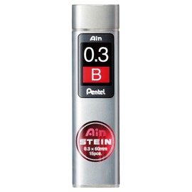 Pentel Sharp Lead, Ein Stein, 0.3 B, XC273B-3P, Pack of 3