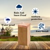 4 Pcs Copper Fence Post Caps with Screw, 4x4''(Actual 3.5x3.5'')