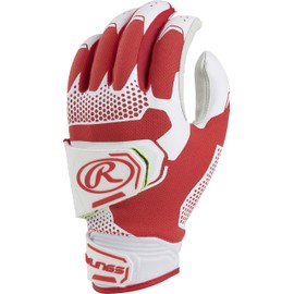 Rawlings Unisex Adult FP2PBG-S-92 Workhorse Pro Batting Glove, with Double Strap and Impax Pad, Multi, One Size