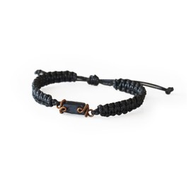 NEW VALOR 835 Raw Bracelet for Men - Natural Crystal Gemstone - Men’s Jewelry Gift - Size Adjustable Bracelet - Black Tourmaline Bracelet - October Birthstone - Gift for Men