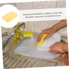 KOMBIUDA 4pcs Wood Pulp Dishwashing Sponge Heavy Duty Cellulose Scrub