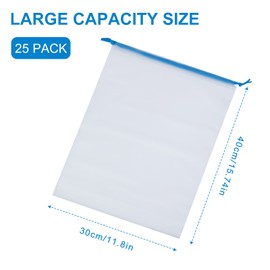 HUAYANG Pack of 25 Shoe Bags for Travel, Large Portable Shoe Bags Organiser with Blue Rope Space Saving, Transparent Travel Storage Bag, Waterproof Drawstring Bag for Cosmetics, blue, shoe bag