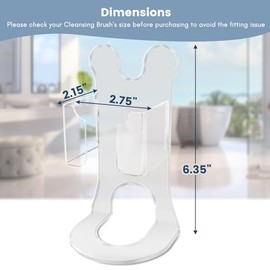 Organizador Acrílico Universal Para Depuradores Faciales Eléctricos Y Cepillos De Limpieza Soporte Impermeable Compatible Con Coslus, Clsevxy, Touchbeauty, Wovazus, Visofo Y Clarisonic Mia 2