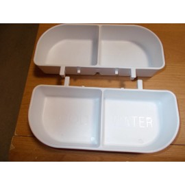 A & H Tool Pet travel carrier cup double for crate,cage Set of 2 medium