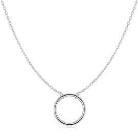MARLION JEWELS Women's 925 Silver Central Sphere Necklace Perfect for Your Favourite Charms. Silver Chain Ideal as a Gift. Necklace for Women. Jewellery, Gold - silver, No Gemstone