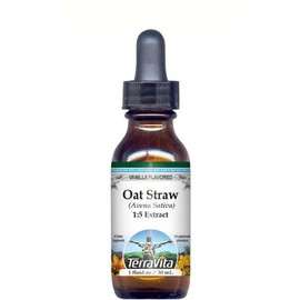 Wild Oat Straw (Avena Sativa) Glycerite Liquid Extract (1:5) - Vanilla Flavored (1 oz, ZIN: 513280) - 2 Pack