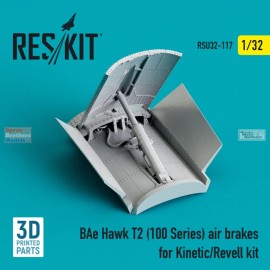 ResKit RESRSU320117U 1:32 ResKit BAe Hawk T2 (100 Series) Air Brakes (KIN/REV kit)