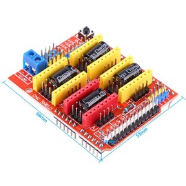 Haosie 4PCS A4988 Stepper Motor Driver, CNC Shield Expansion Board, with 4PCS Heat Sinks, for Engraver, 3D Printer