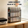 EFYSE 3-Tier CD Rack, Storage and Display Organizer, Compact Space-Saving