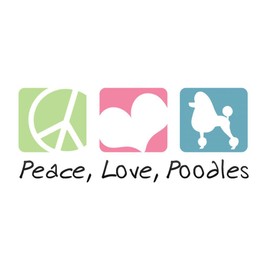 CafePress Peace, Love, Poodles Throw Blanket Super Soft Fleece Plush Throw Blanket, 60"x50"