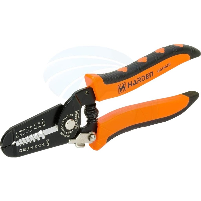 HARDEN Wire Cable Stripper 185 mm Long, Cutter, 0.64-2.6 mm,