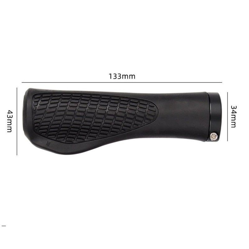 Houson Ergonomic, Non-Slip Rubber Bike Grips - MTB & E-Bike