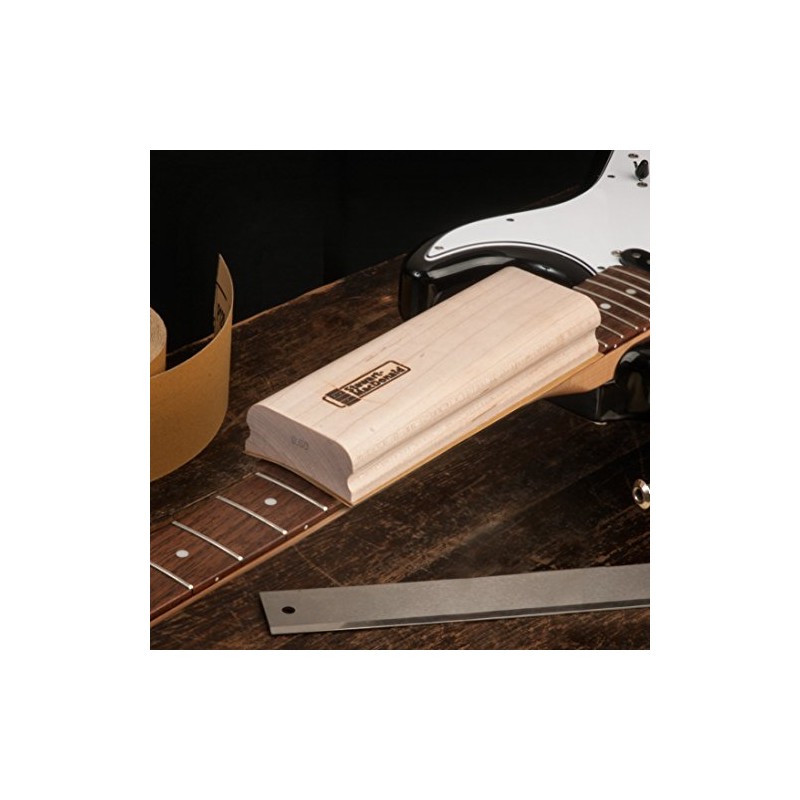 StewMac 8"-Long Wooden Radius Sanding Block, 16" Radius