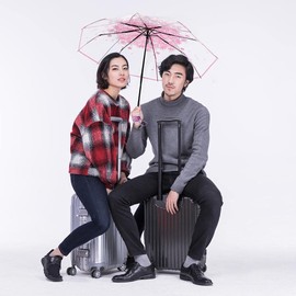 Cherry Blossoms Clear Umbrella for Rain, Transparent Umbrella Folding Umbrella Student Umbrella Wedding Decoration Photo Props Umbrella for Kids Girls Boys Women ()