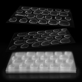 IMABC Double Side Glue Sticker for Press on Nails, 20pcs, White Clear, Waterproof Adhesive Tape