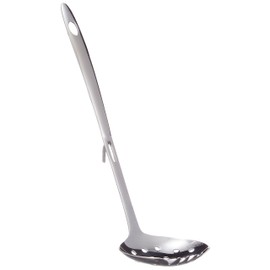 Endo Products Industrial Dining Table Wide Mouth Ladle with Holes Medium 18-8 Stainless Steel Made in Japan QSKB301