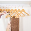 Smartor Wooden Hangers 20 Pack, Sturdy Coat Hangers for Closet,