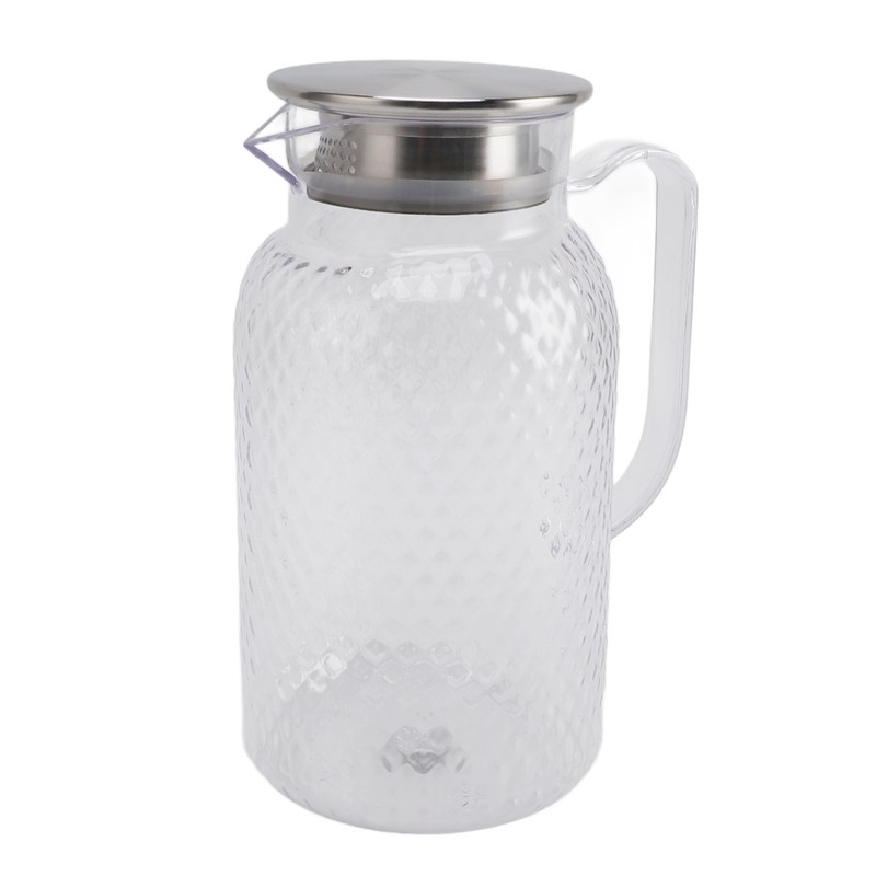 Water Pitcher with Lid and Handle 1500ml Acrylic Heat Resistant