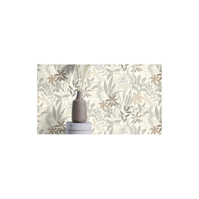 Rasch Alani Neutral Tropical Wallpaper, RH792911