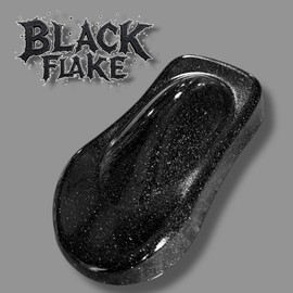 LiME LiNE Black Metal Flake Automotive Basecoat- No Reducer Needed, Ready to Spray (1 Pint)