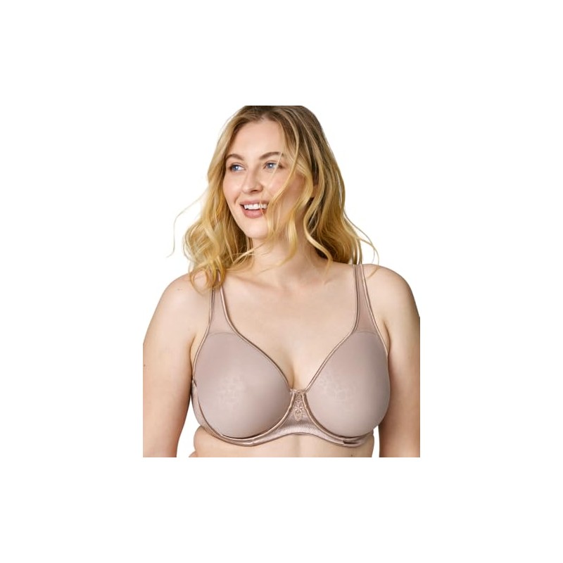 Wonderbra Womens Plus Support Underwire Full Coverage Bra, TOFFEE JACQUARD,