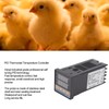 PID Thermostat Temperature Controller Set 0‑400℃ Chicken House Temperature Controller